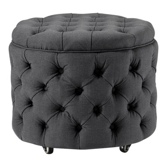 Пуф Emma с каретной стяжкой и ящиком