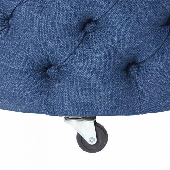 Большой пуф Emma Large с каретной стяжкой и ящиком