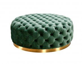 Большой круглый пуф Pol с каретной стяжкой